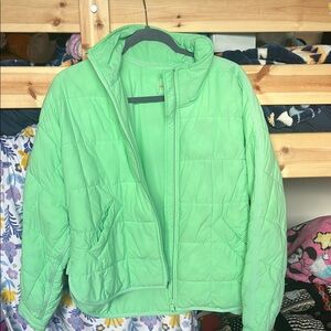 Vibrant Green Fp movement by Free People Pippa packable Puffer Jacket